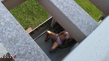 Megfigyeltem a szomszéd kurvát maszturbálás közben Thumb